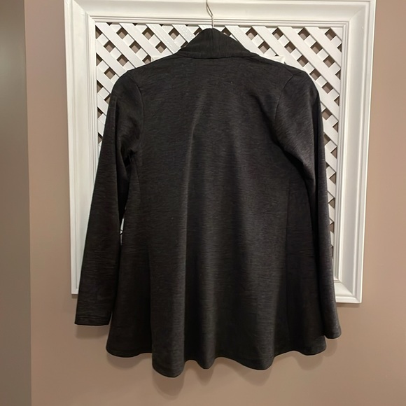 Bobeau classy lightweight crossover wrap charcoal gray roomy fit extra small. - Picture 6 of 7